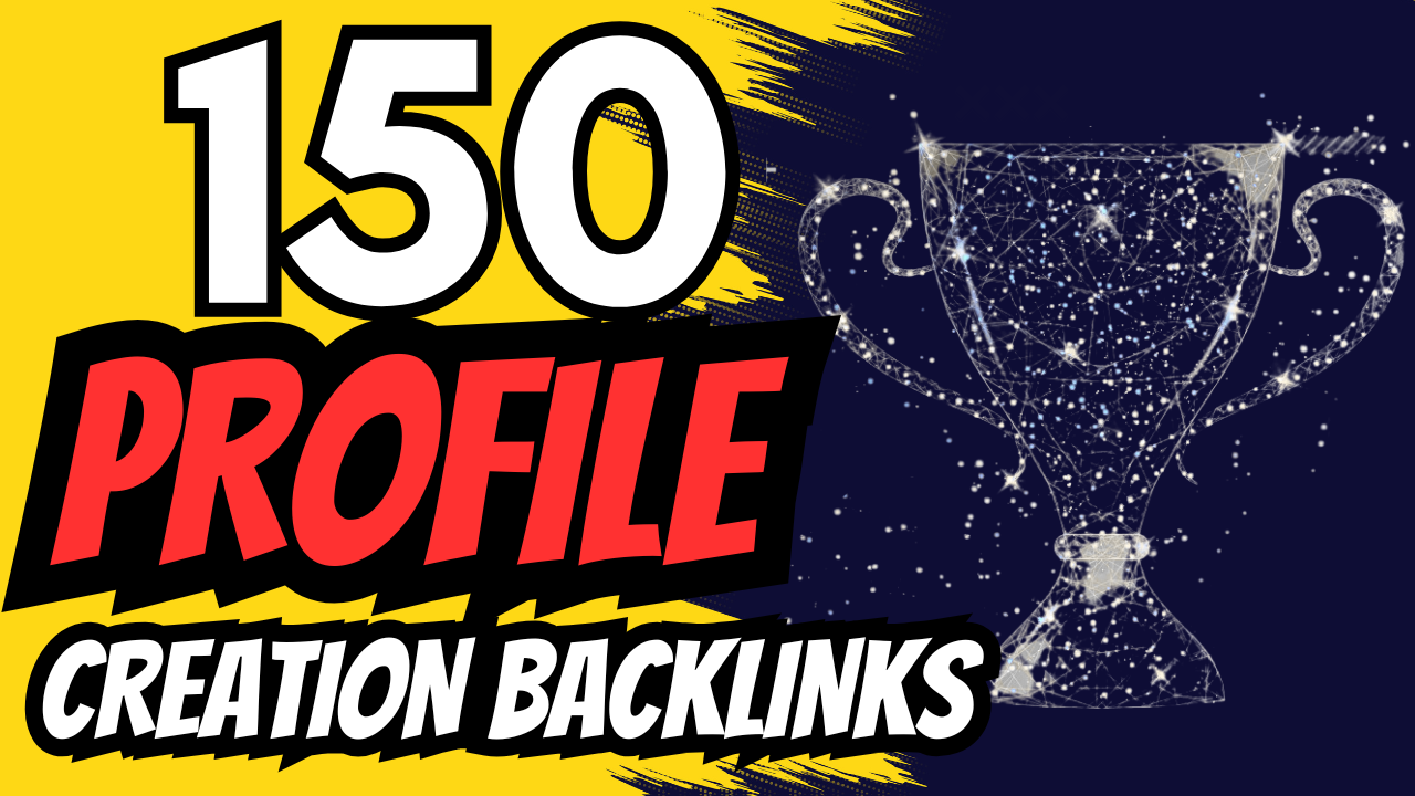 Get 150 High DA/DR Profile Backlinks 100 Manual &...
