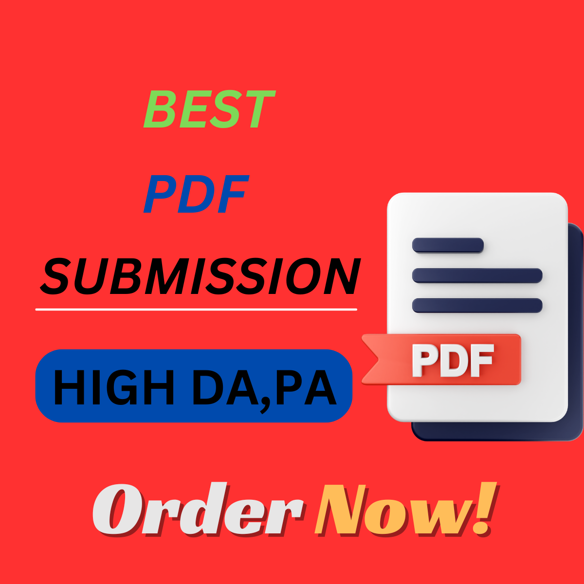 I Will Do 30 PDF Submission/ top high DA, PA, site ...
