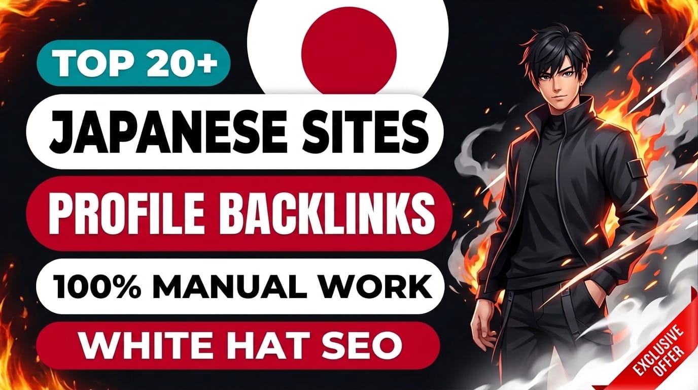Manually Create TOP 20+ High Quality Japanese Site Pr...