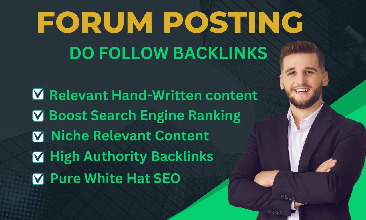 100 Niche Relevant Forum Posting SEO Backlinks to Increase Your Search Visibility