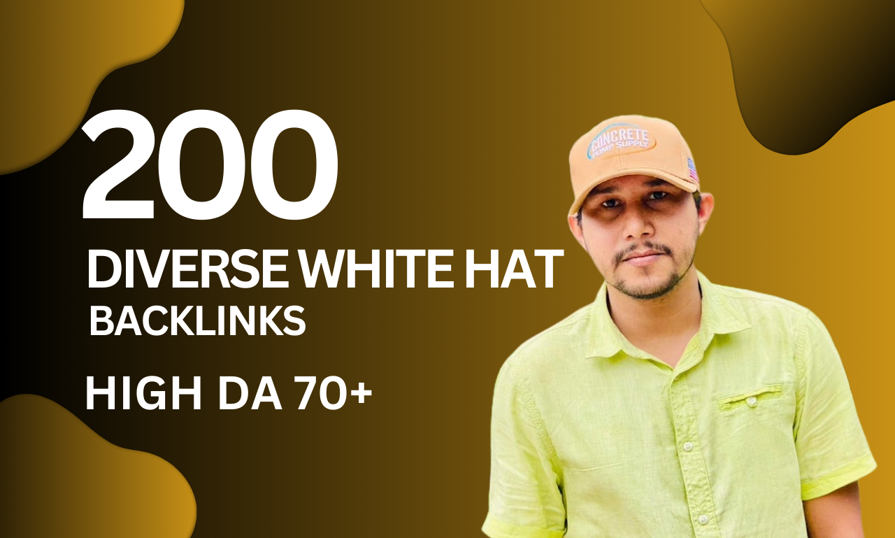 I will create 200 high authority white hat diverse SE...
