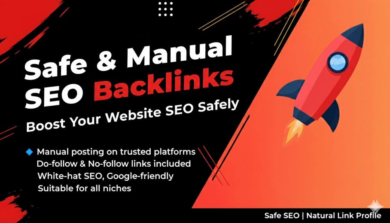 I will build safe and natural backlinks using white hat SEO methods
