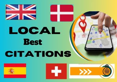I will do 120 UK Local Citations for UK, new zealand...