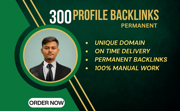 Manual 300 Profile Backlinks with Do-Follow & Per...