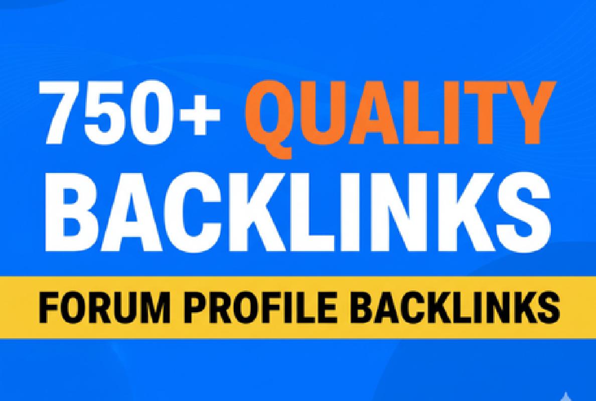 Super strong 750+ Forum Profile Backlinks