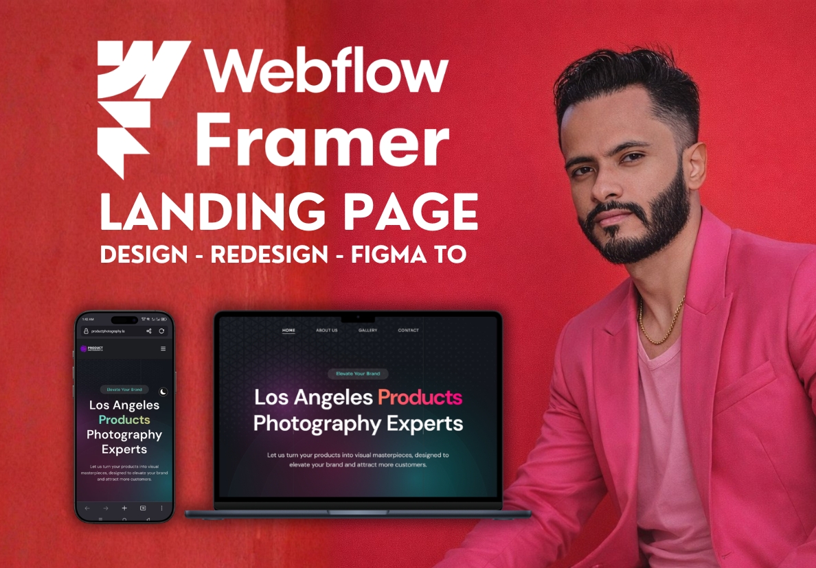 Webflow or Framer Landing Page | Figma to Webflow | Webflow Expert | webflow landing page
