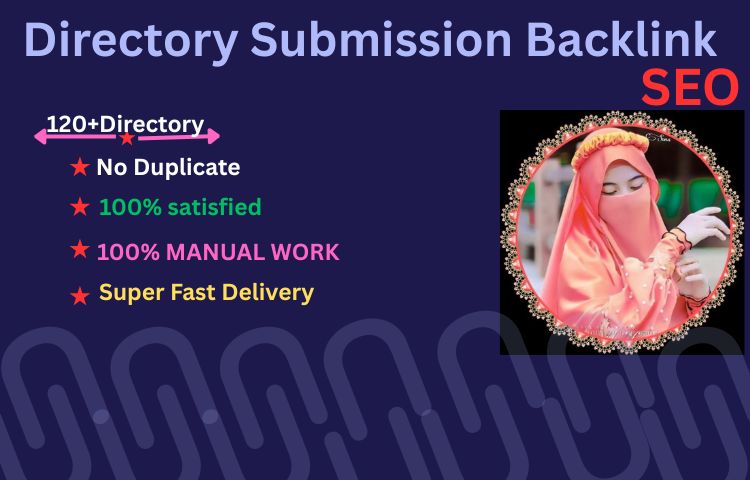 I will create manually 120 directory submission SEO backlinks