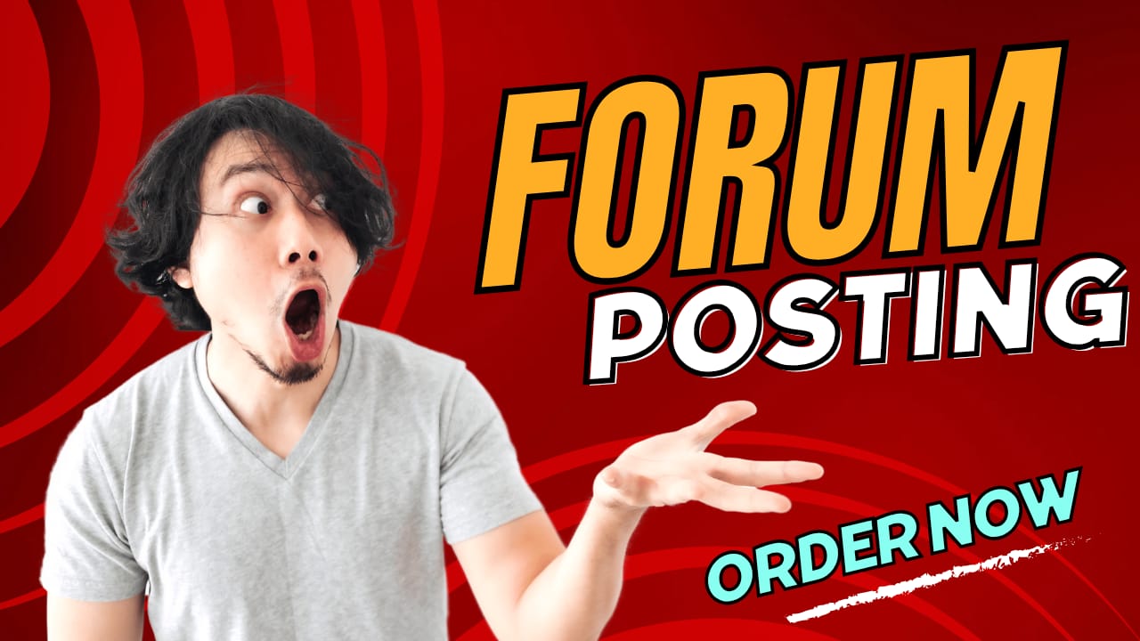 Create 199 plus forum posting SEO backlink manually h...