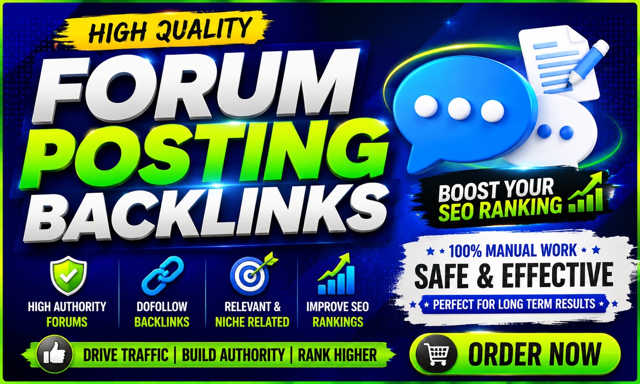 Top 45+ forum posting high quality do follow SEO backlinks 