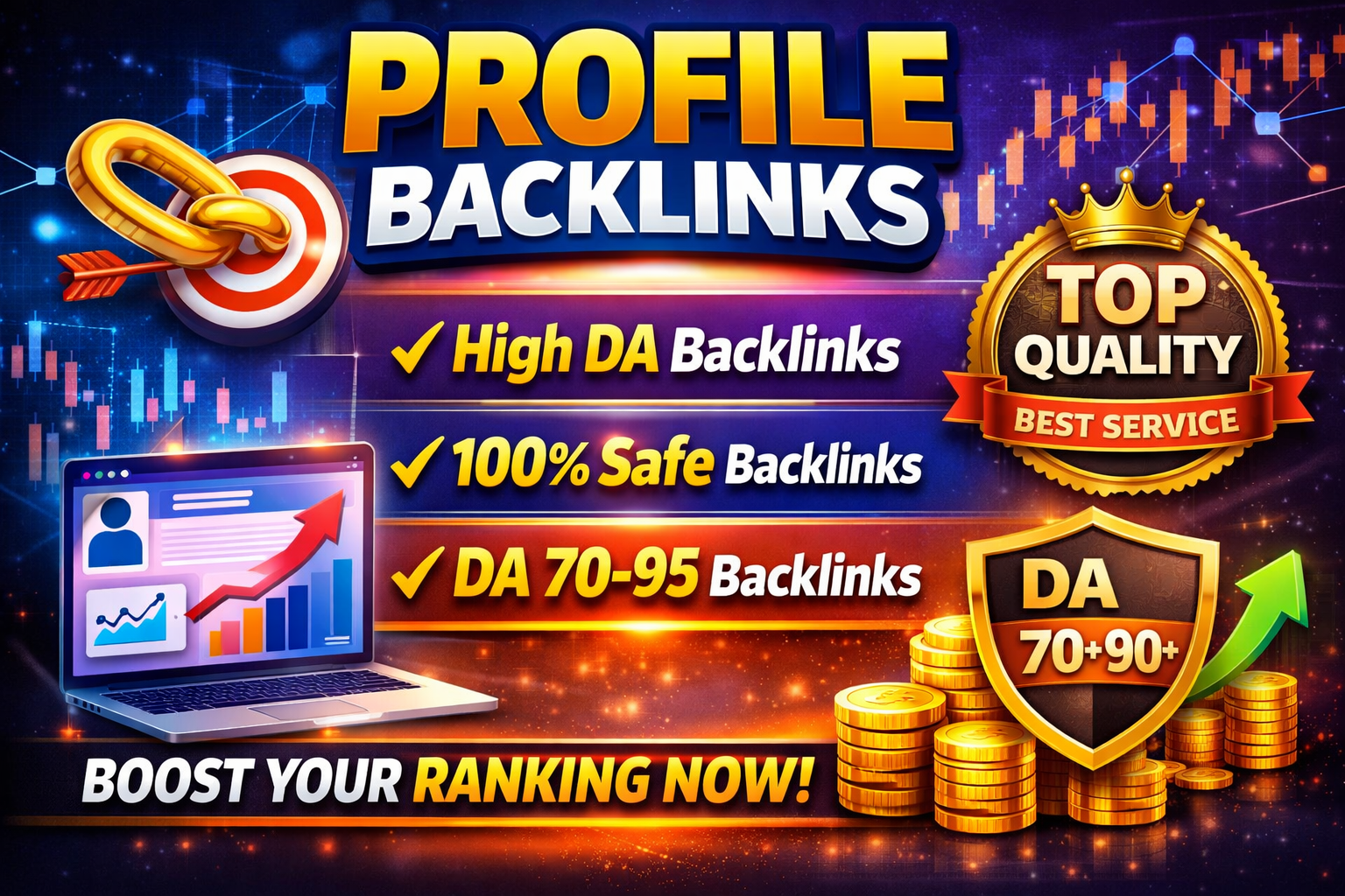 I Will Build 150+ High Quality Profile Backlinks with DA 70-95