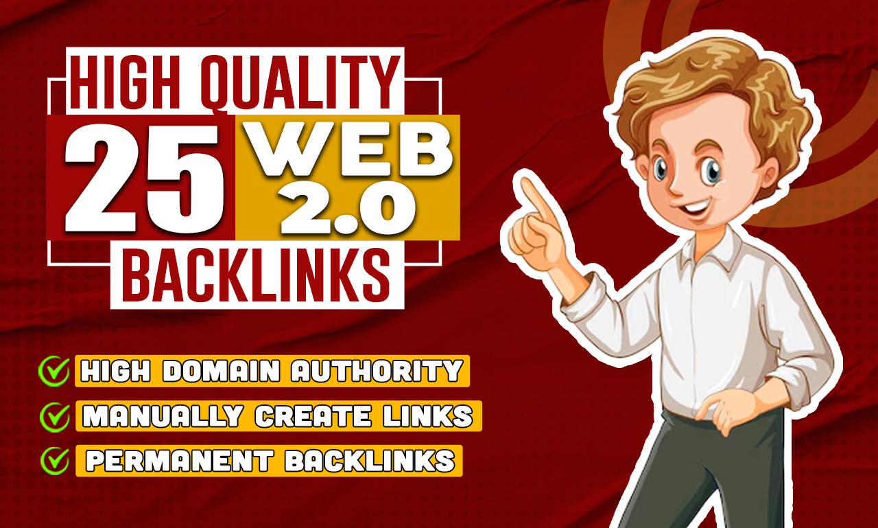 I will build manual web 2.0 backlinks to boost your g...