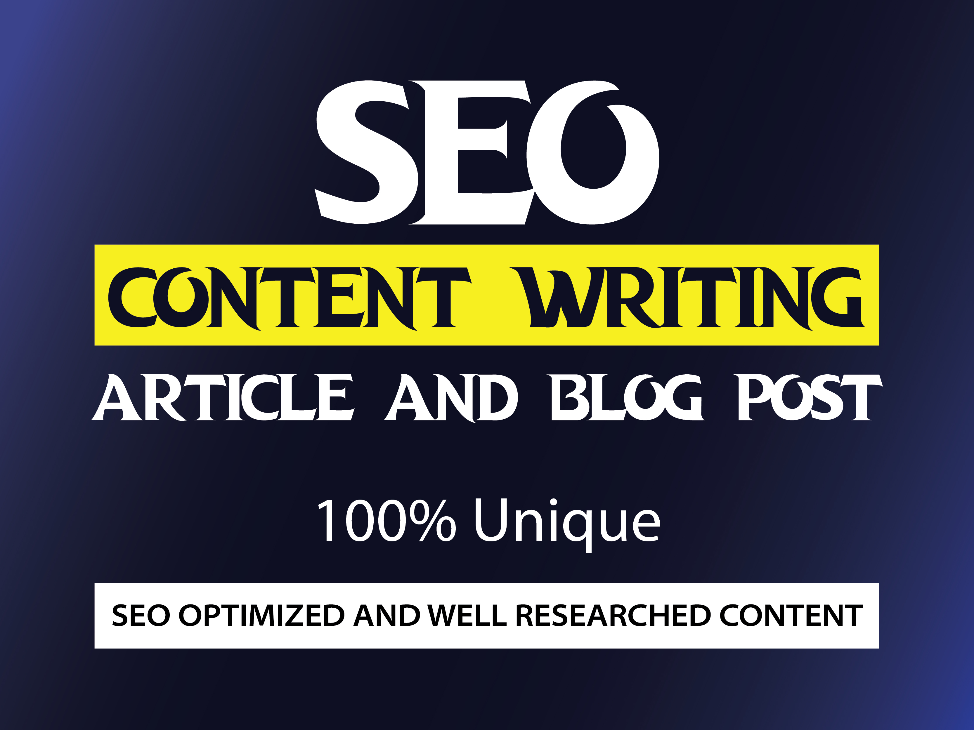 I Will Write SEO Optimized Blog Posts and Articles to Boost Your Website Ranking within 1000 words