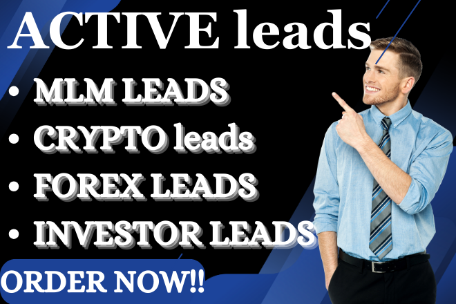 I will provide 50 fresh forex, investor, mlm and cr...