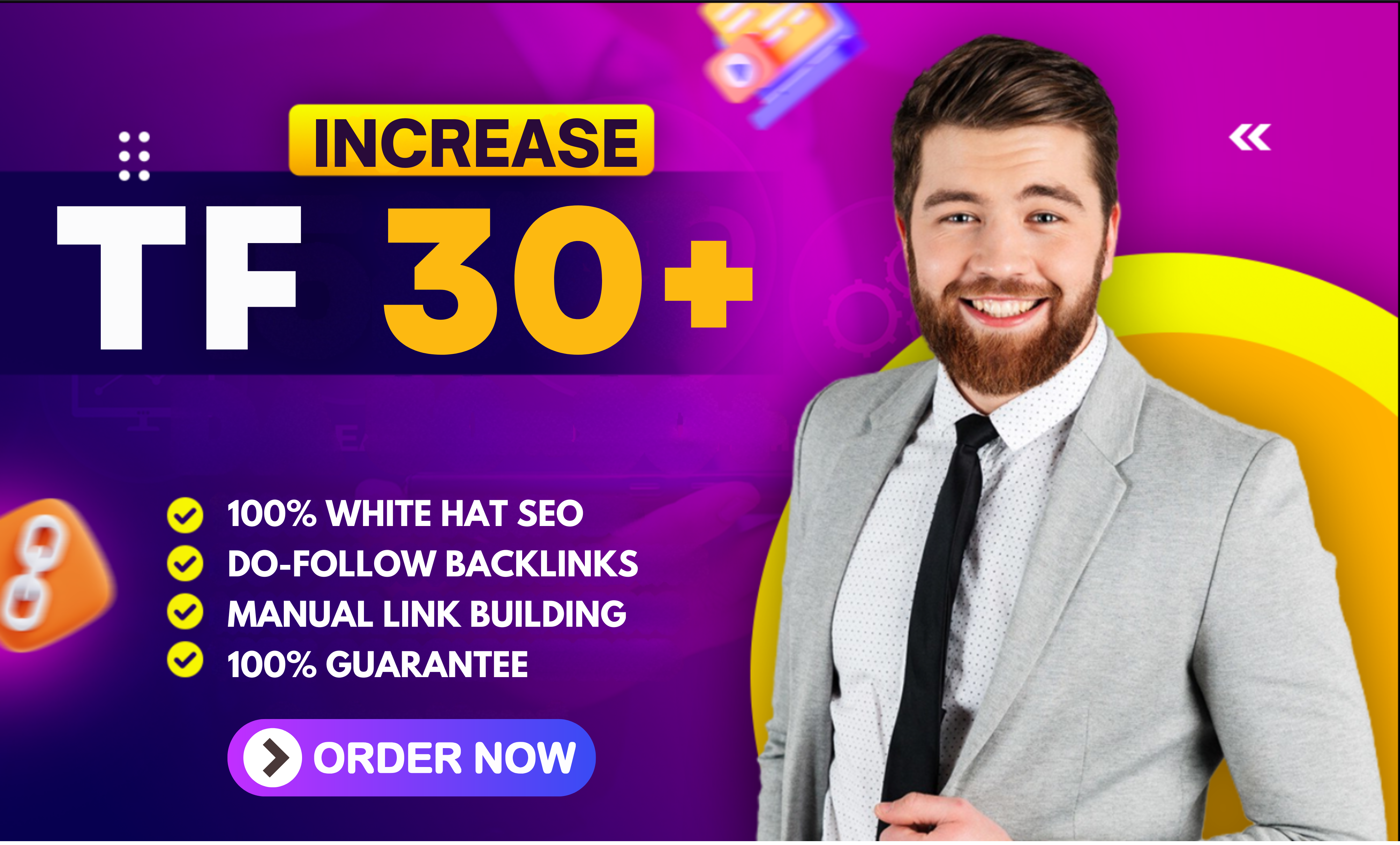 I will increase your majestic trust flow TF 30+