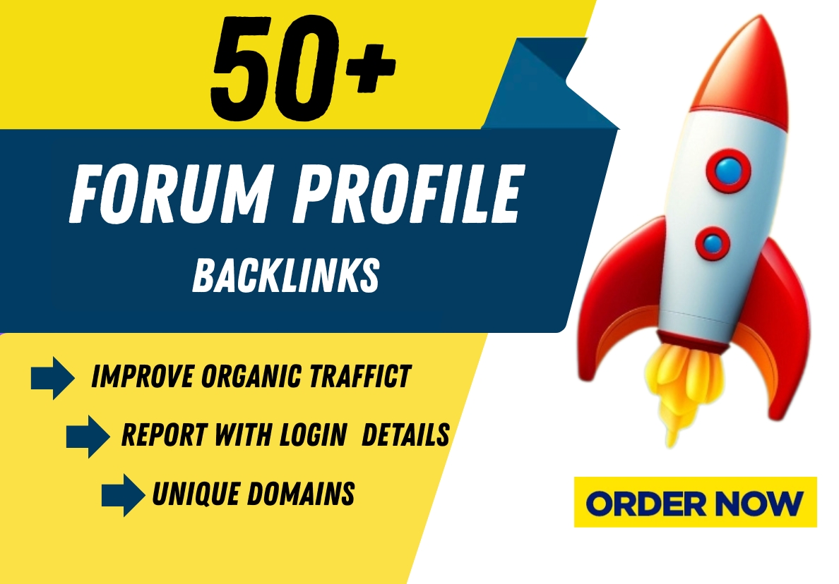 50+ Forum Profile Backlinks with Login Details