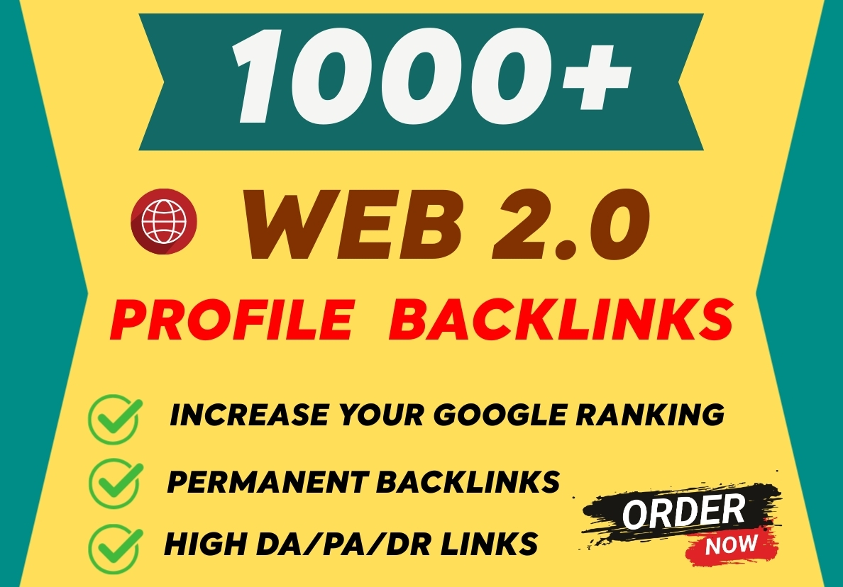 Get 1000+ Web 2.0 Profile Backlinks in 24 hours