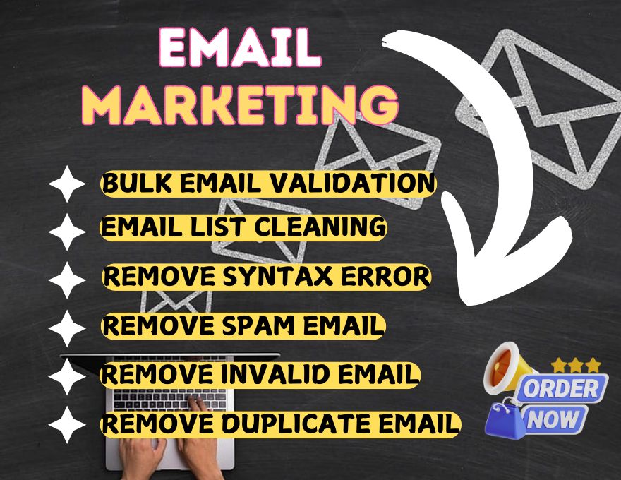 I will provide bulk email verification, validation, cleanup and error remove services