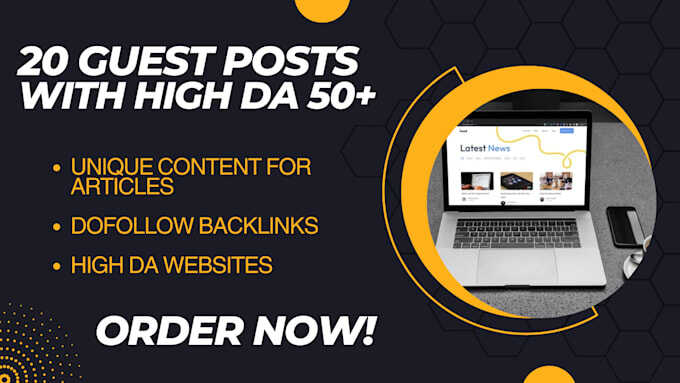Write & publish 20 high quality dofollow guest po...
