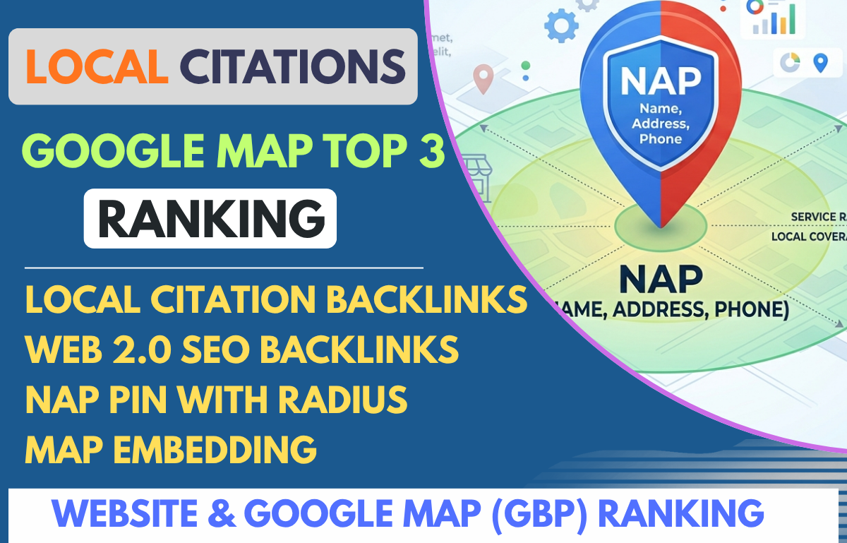 monthly local SEO citation Backlinks for google gbp r...
