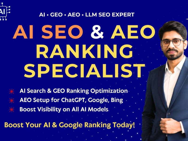 I will optimize ai SEO, GEO, aeo and rank your busi...