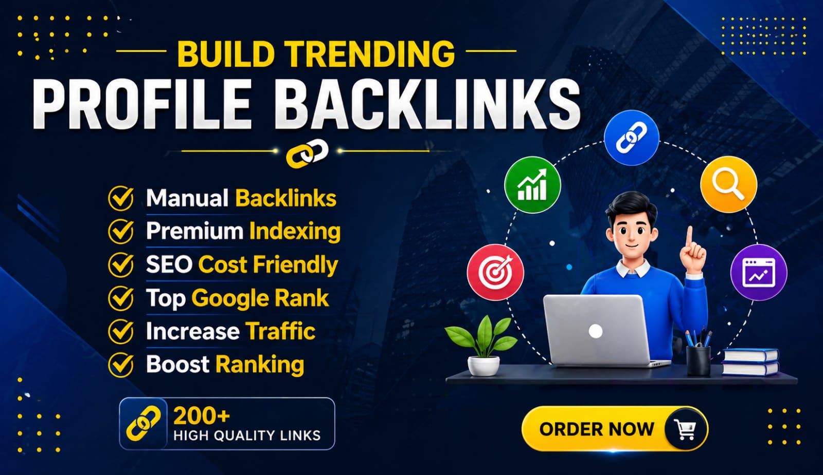 I will do profile Backlink on DA 65+ site for your brand