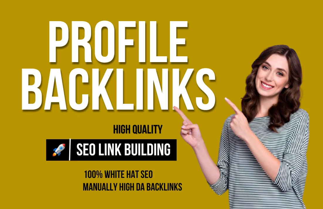 I will do 80 high quality dofollow SEO profile backli...