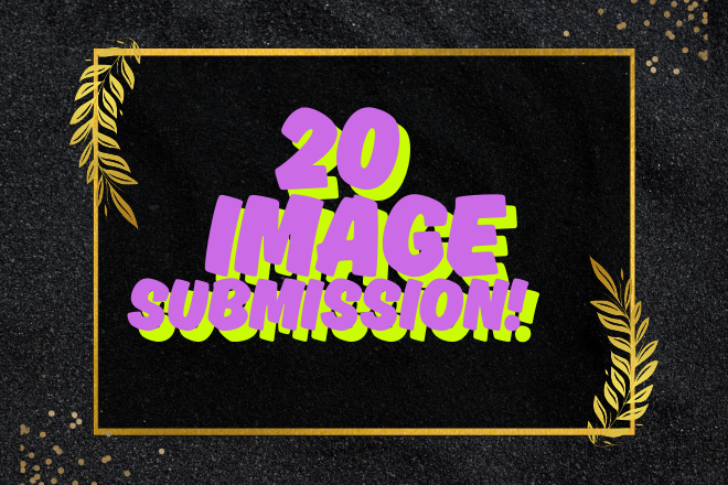 I will do manual create 20 image submission high qual...