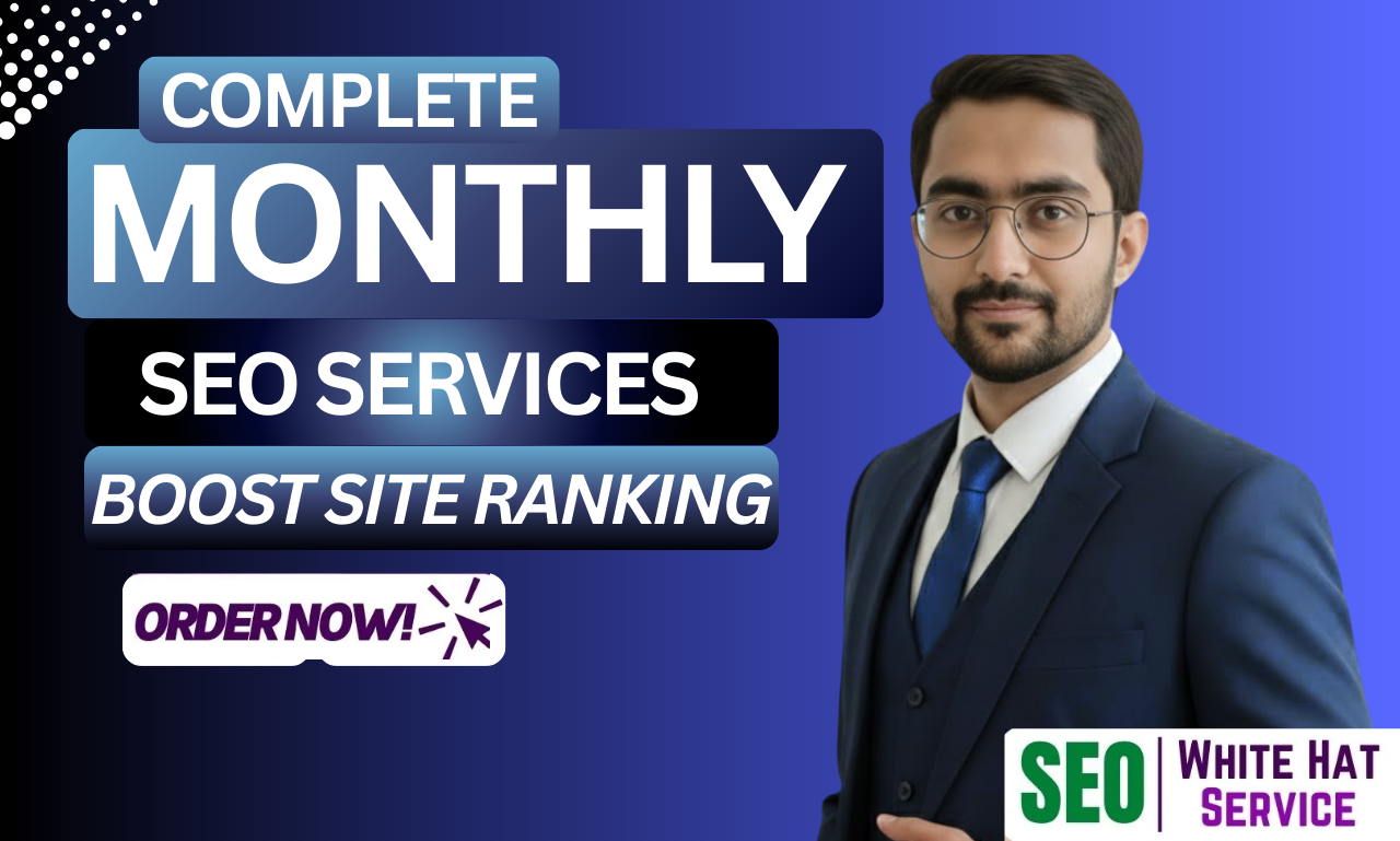 I will do monthly SEO service using authority white hat dofollow backlink