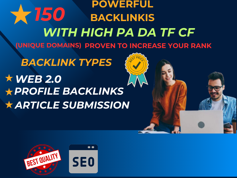 I will do 120 High quality web 2.0 backlink on High DA PA, Profile Backlink website