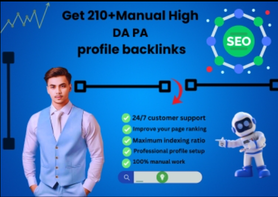 I Will Create 210+ High Quality Profile Backlinks