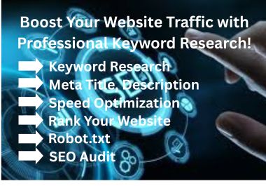 I Will Do Expert Keyword Research for Higher Google R...