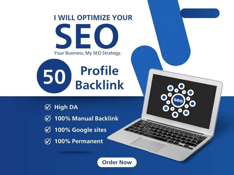 50+ high authority SEO profile backlinks manually wit...