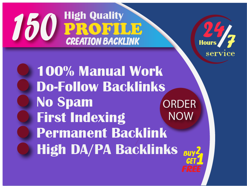 Increase Your SEO with 150 High-Authority Profile Bac...