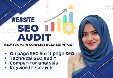 I will provide an expert website SEO audit report &am...