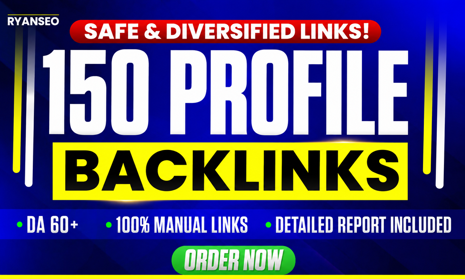 150 Manual Profile Backlinks High DA Detailed Report