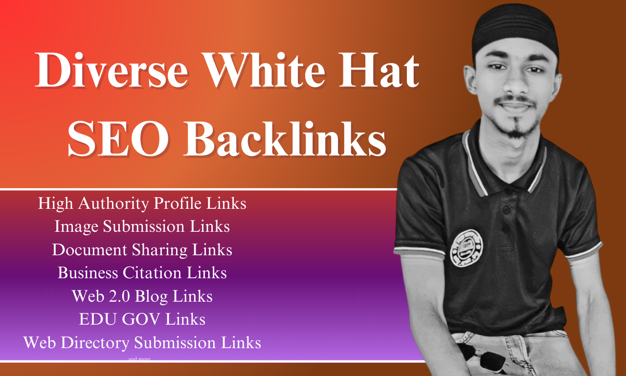100+ High Authority Diverse White Hat Backlinks