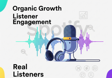 I will safely promote your podcast and increase real ...