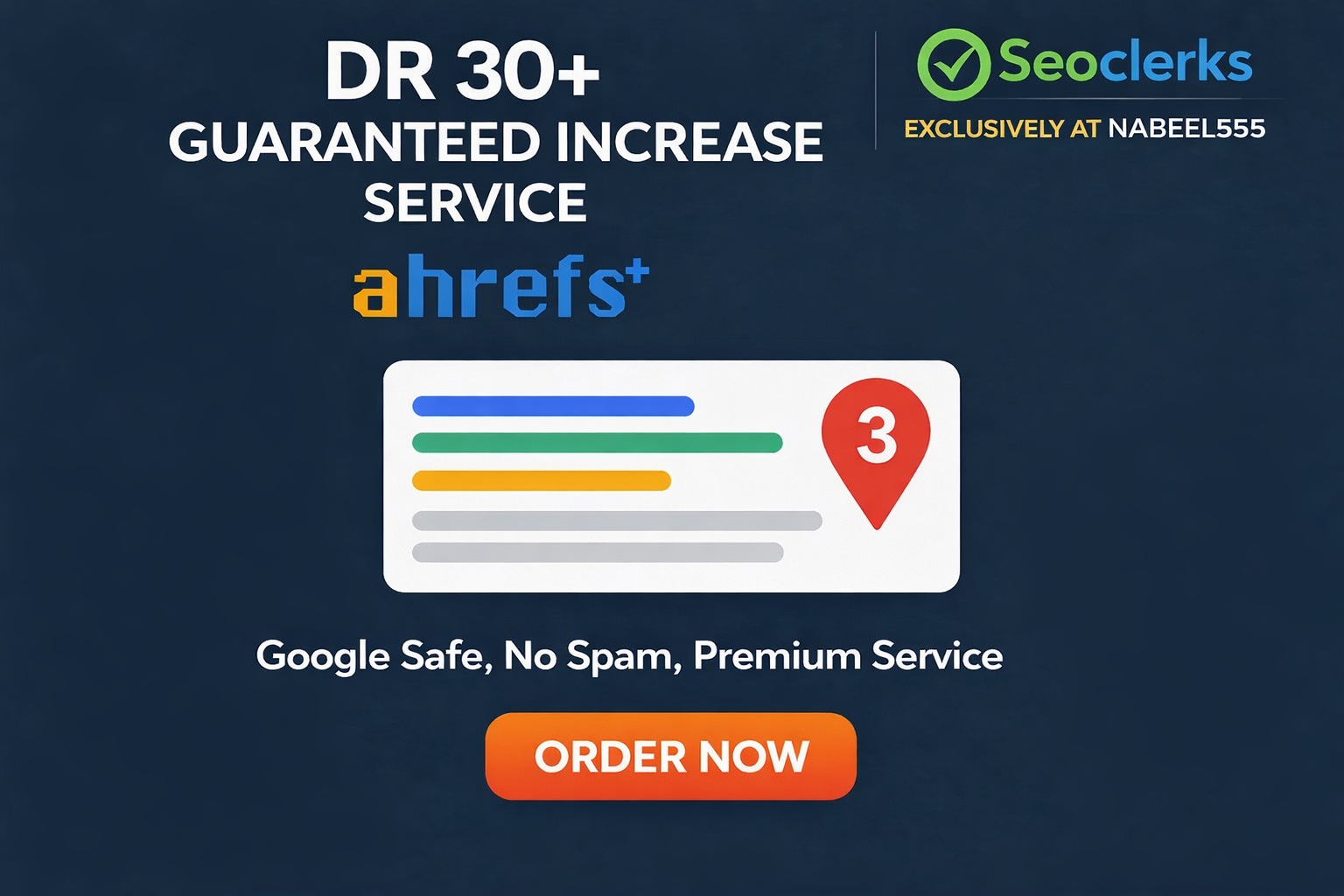 I will increase Permanent DR 30+ Boost Safe Google SE...