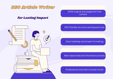 SEO Article Writer | Easy-to-Read, Professional & 100% Unique Content