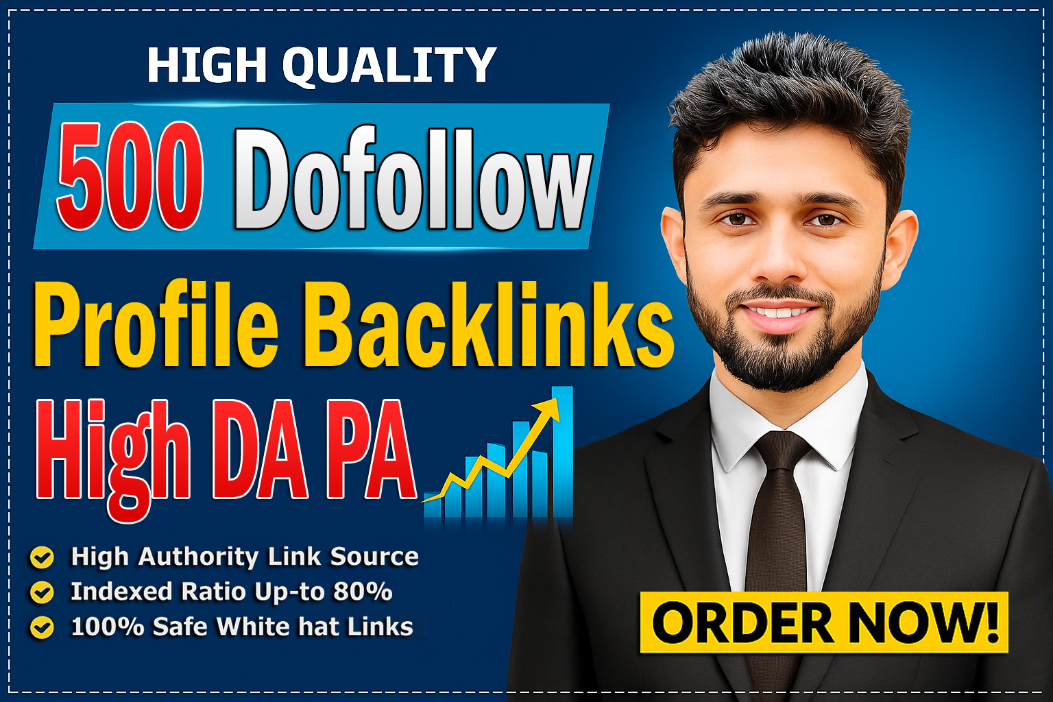 Create 500 Dofollow Profile Backlinks For Google Rank...