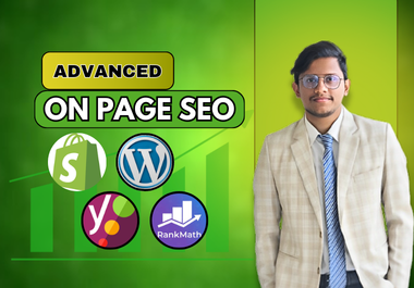 I will do On Page SEO Using Yoast and Rankmath