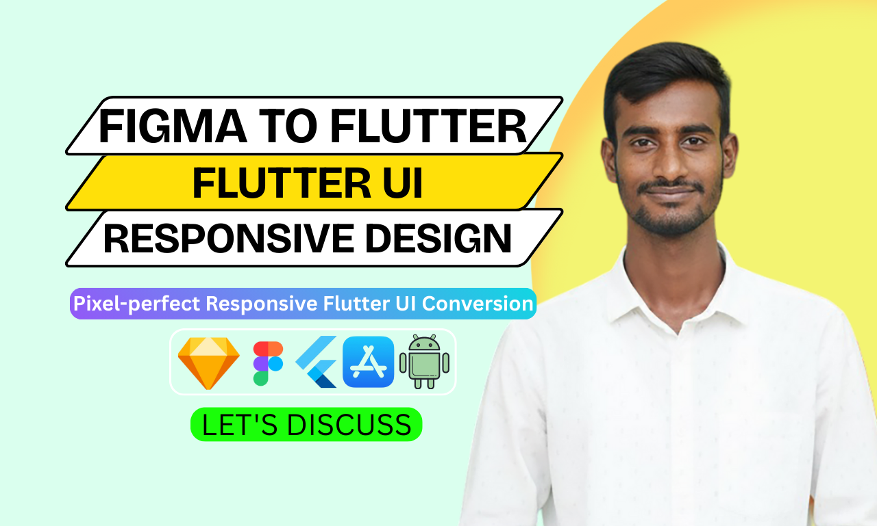 I will convert Figma to Flutter UI with Pixel Perfect Responsive design