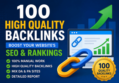 I Will Build 100 SEO Backlinks to Improve Your Websit...
