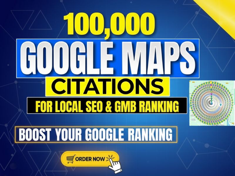 I will manually create 100,000 Google Maps citations ...