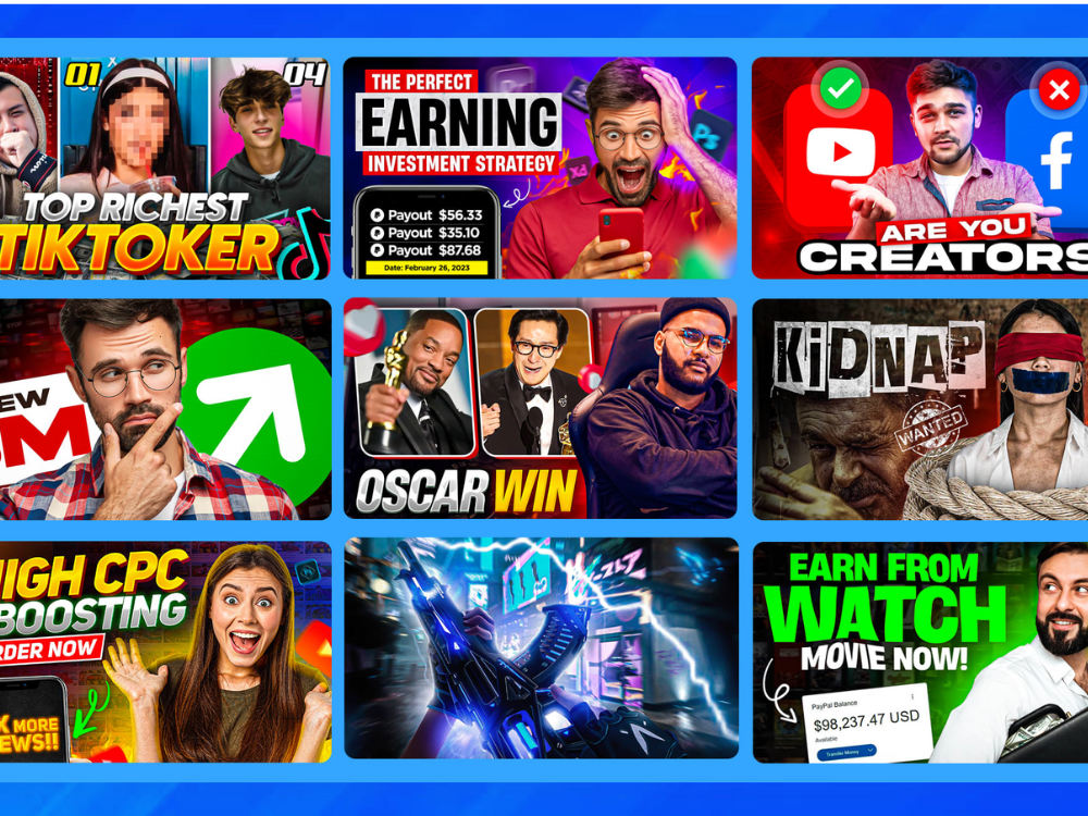 I will design amazing youtube thumbnail within 3 hours