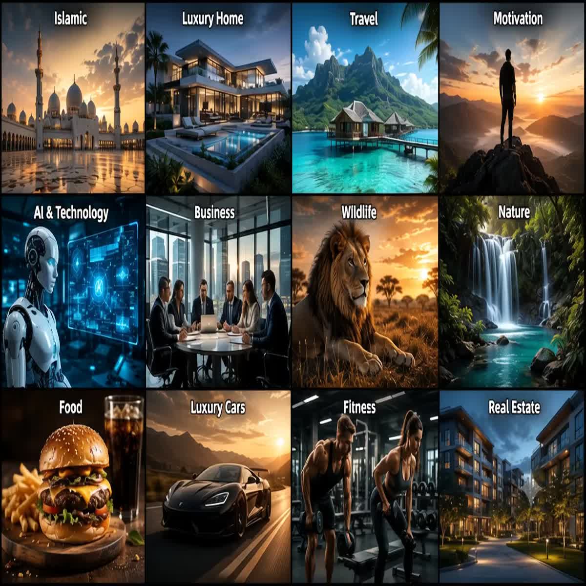 I will create professional AI videos for business, s...