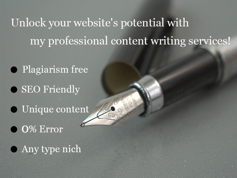 I will write SEO article, blog post or human written content