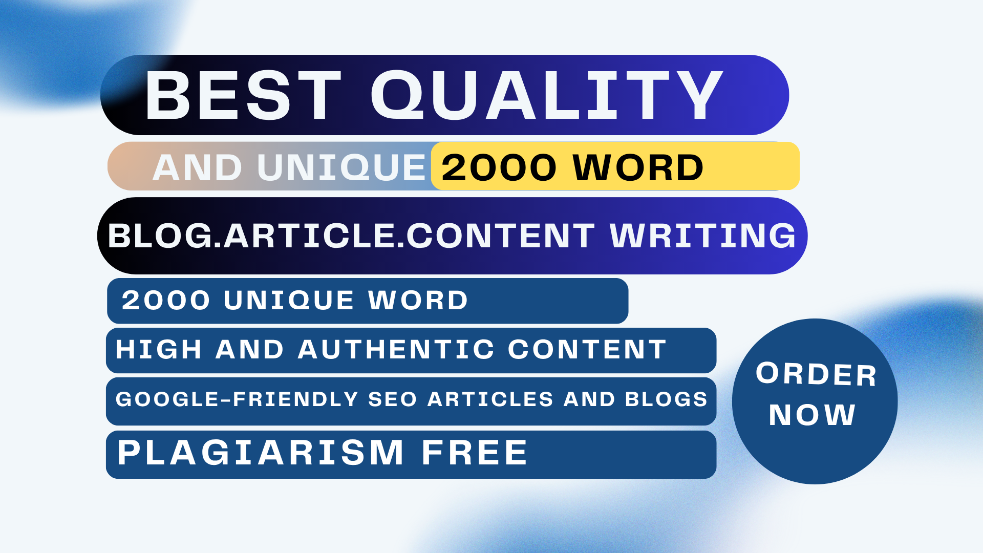 I Create Unique Content Writing in 2000 word