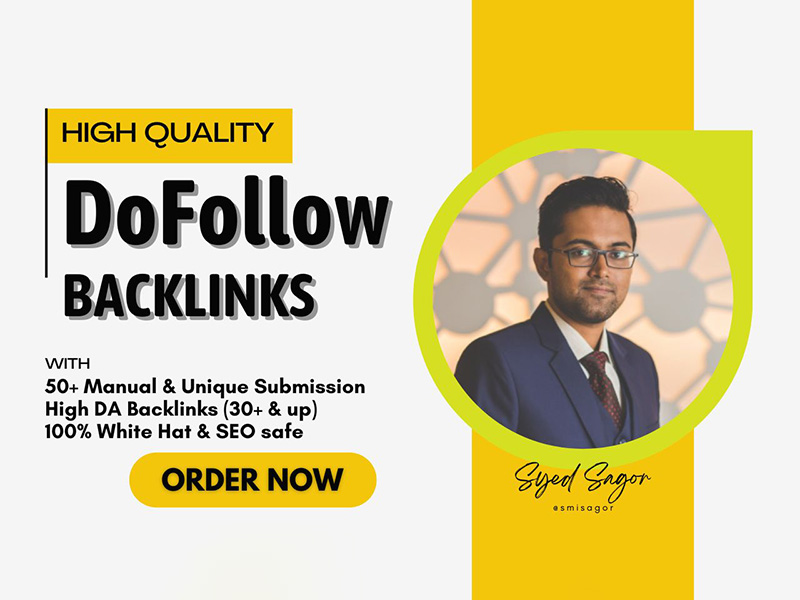 I will do 50 high authority DoFollow backlinks for yo...