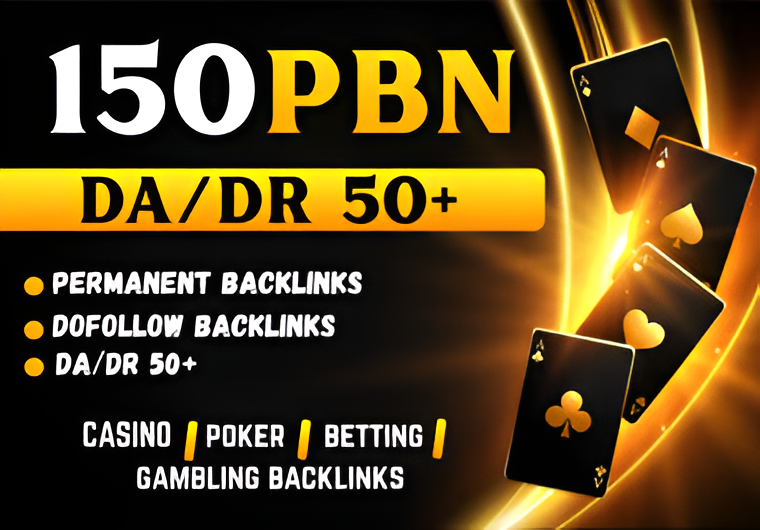  Improve Ranking with 150 Powerful & Permanent DA/DR 50+ PBNs Backlinks